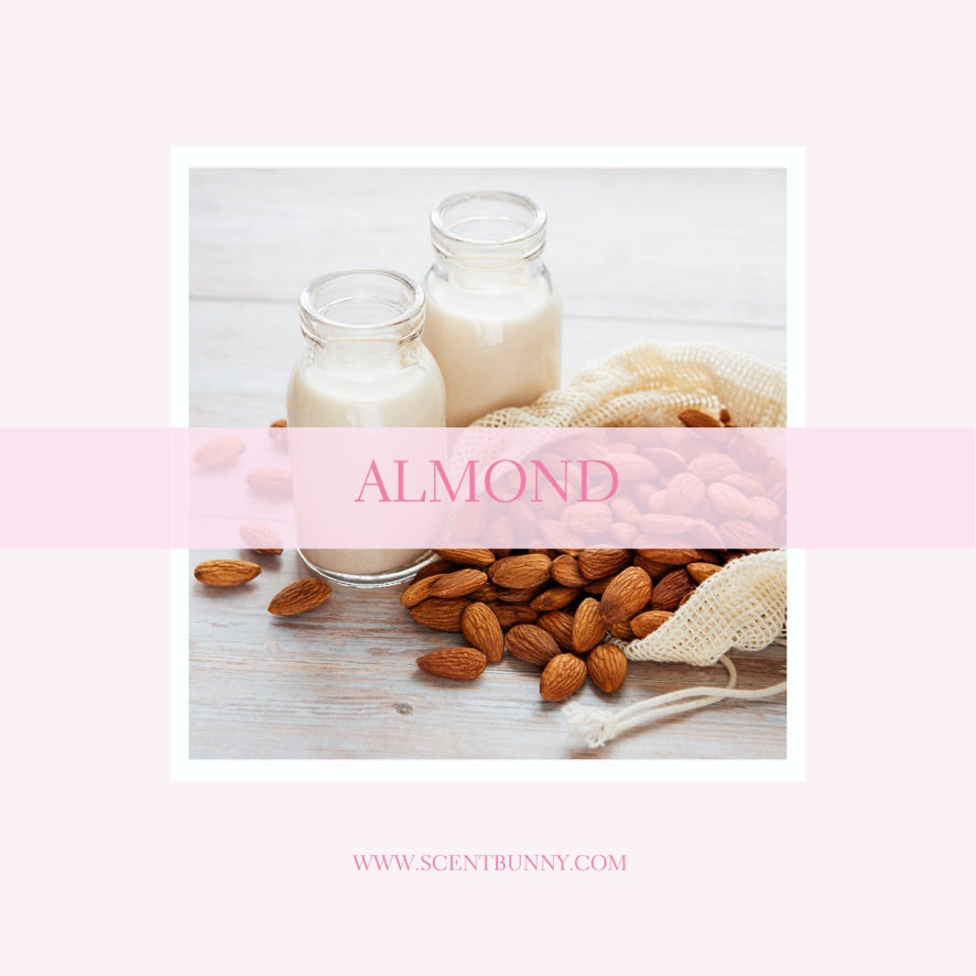 Almond fragrance notes wax melts and home fragrance products