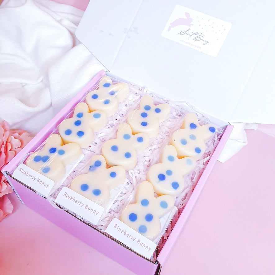 Blueberry Bunny fragrance – Handmade bakery home scent UK – Blueberry vanilla wax melts for comfort