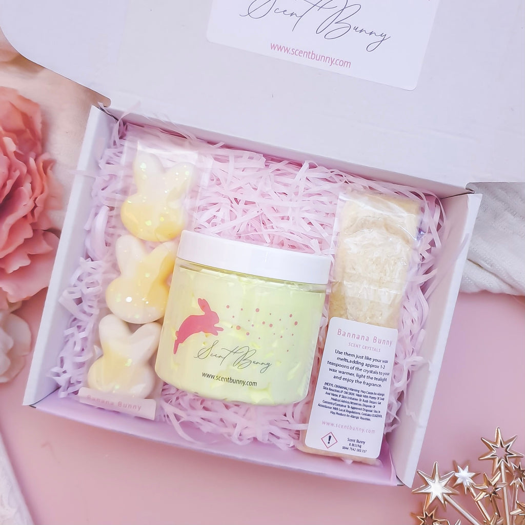 Banana Wax Melts Sweet banana and vanilla gourmand wax melts UK – Banana Bunny