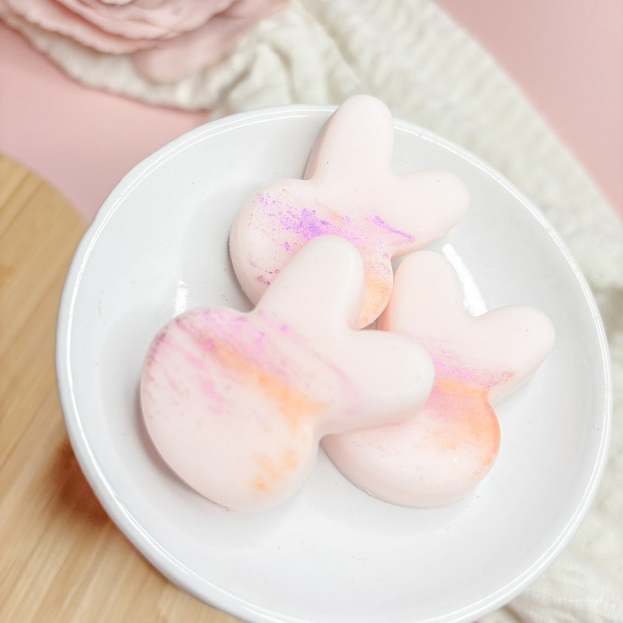 De‑stress Bunny home fragrance – Relaxing lavender orange wax melts – Handmade soothing scent