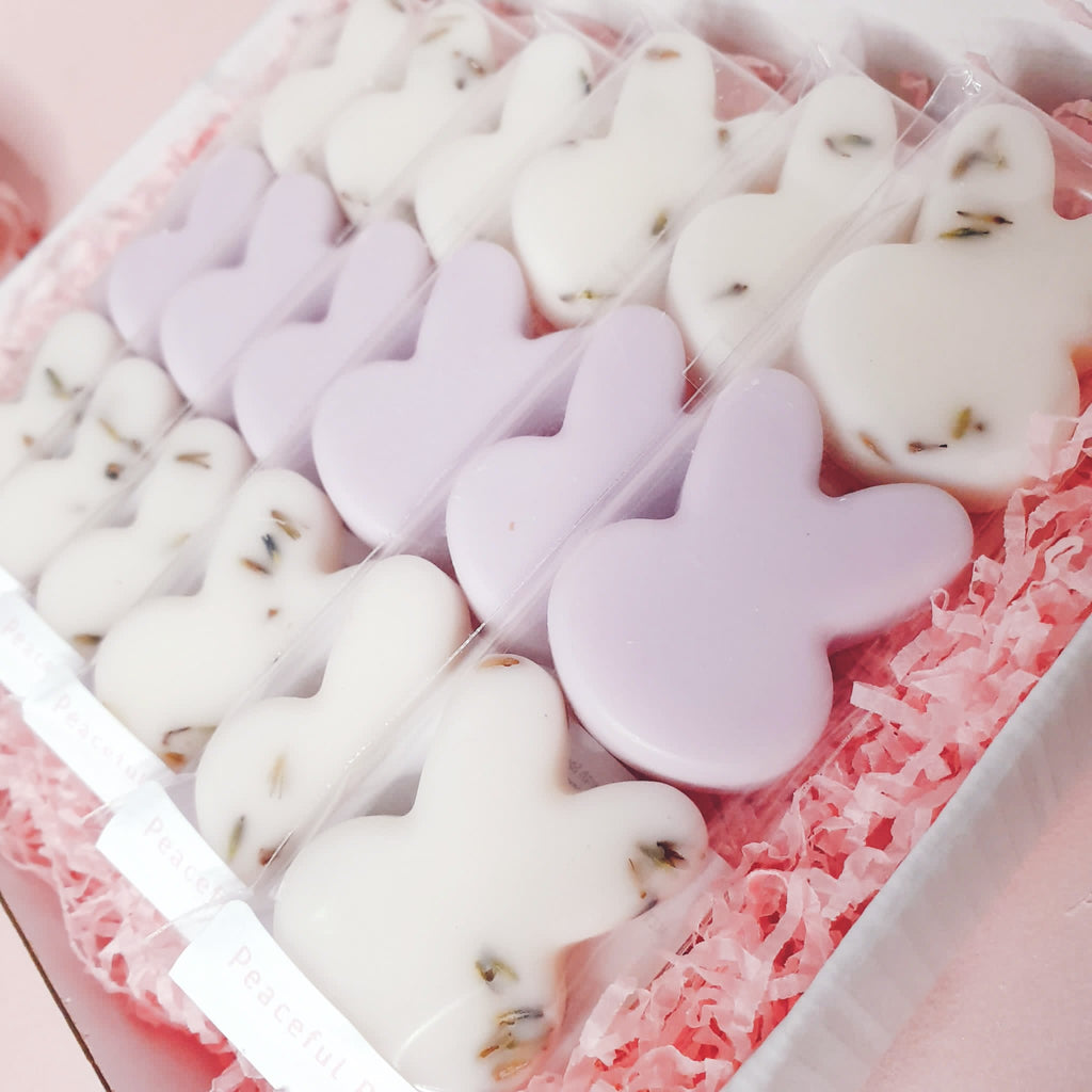 Peaceful Bunny wax melts – Citrus, waterlily & musk blend – Clean relaxing home fragrance Belfast