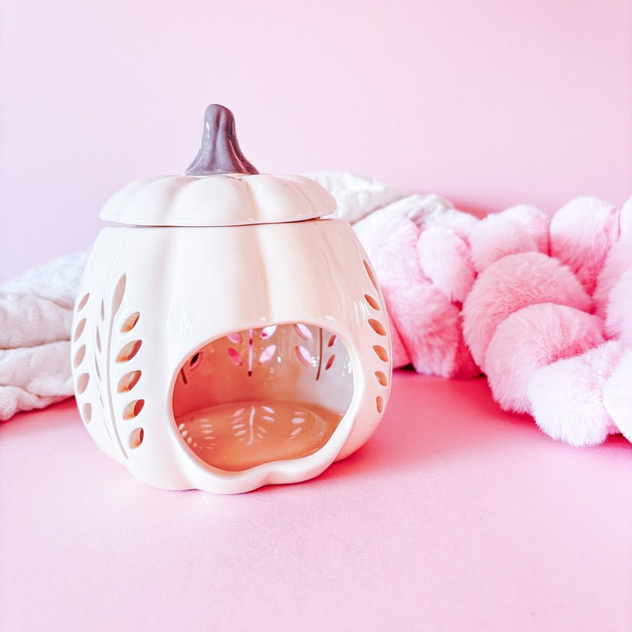 Cream Leaf Pumpkin Warmer - Scent Bunny