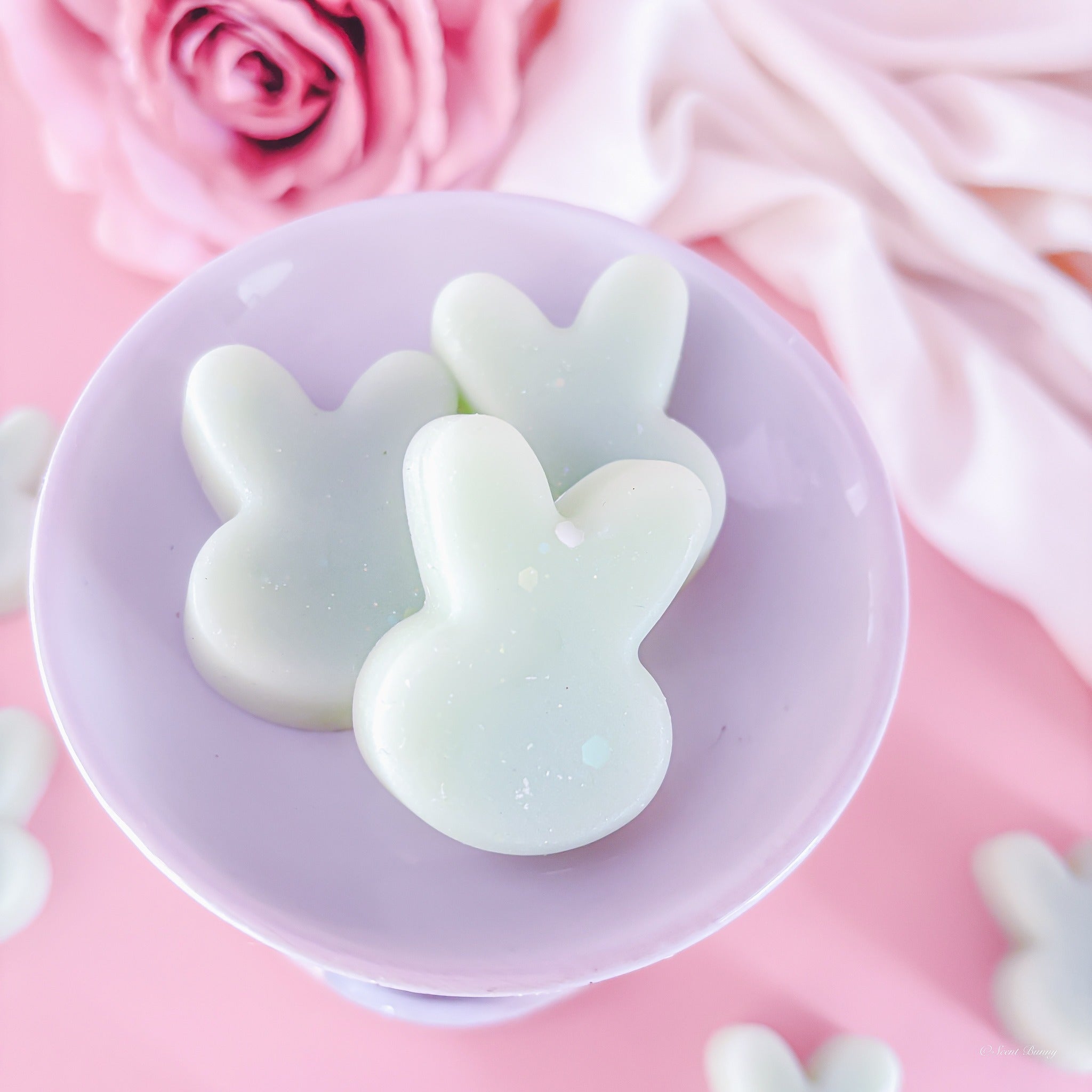 Floral wax melts Belfast – Bunny Garden, spring floral home fragrance wax melts UK – Bunny Garden, bluebell hyacinth wax melts by Scent Bunny, handmade spring wax melts Belfast, fresh home fragrance wax melts – Bunny Garden.