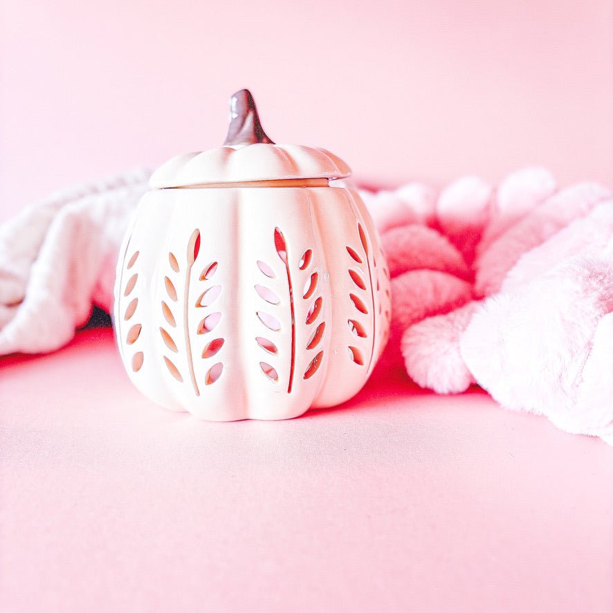 Cream Leaf Pumpkin Warmer - Scent Bunny
