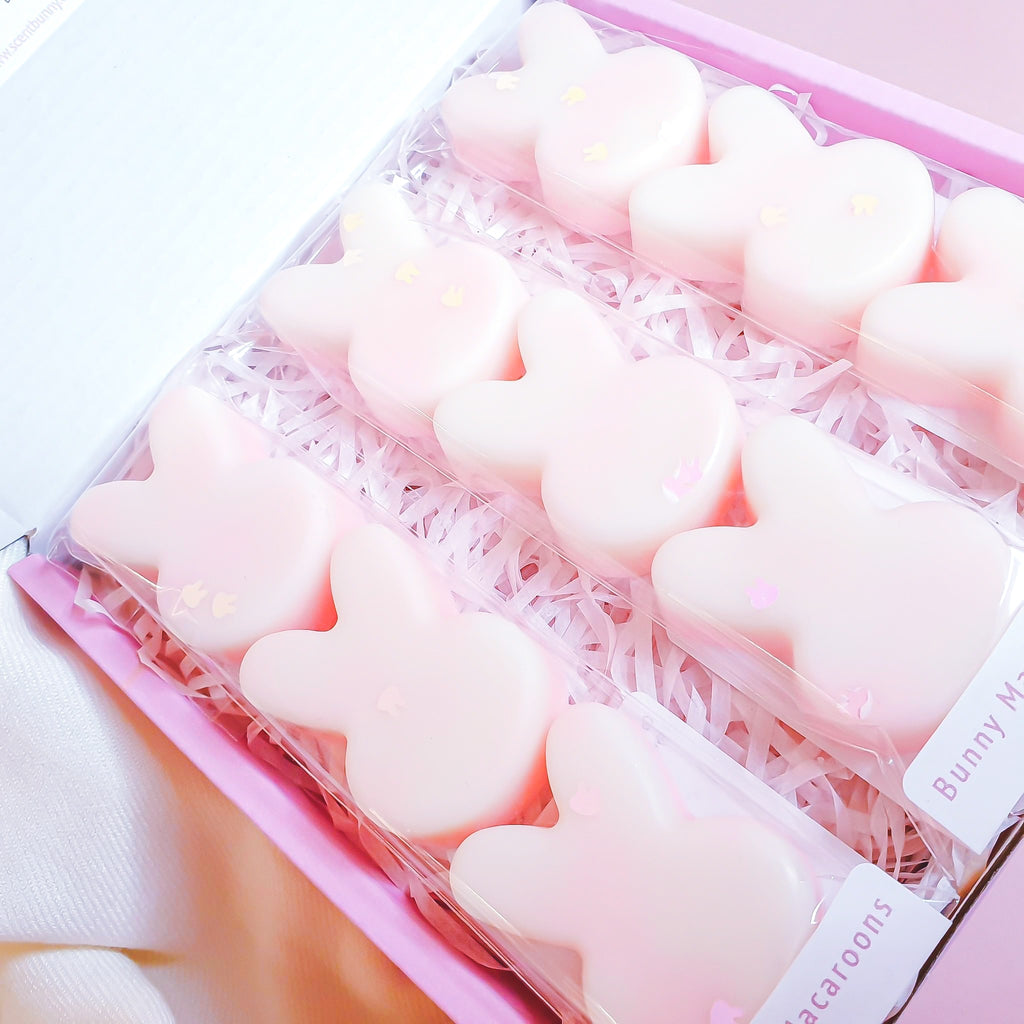 Bunny Macaroons fragrance – Handmade sweet home fragrance UK – Vanilla almond wax melts for indulgent comfort