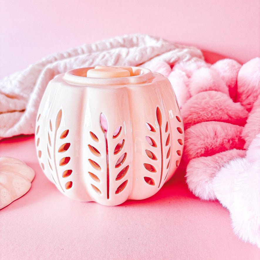Cream Leaf Pumpkin Warmer - Scent Bunny