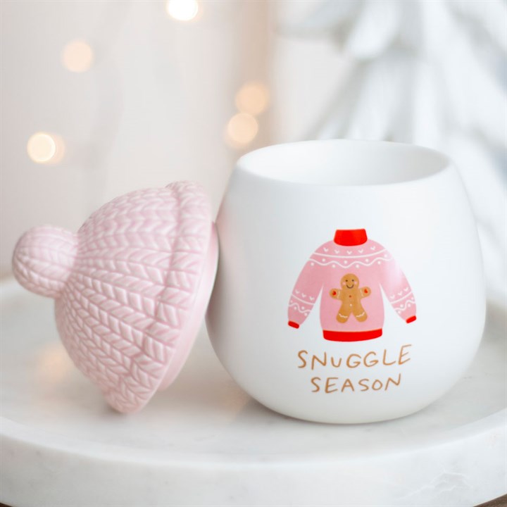 Cute Snuggle Season wax warmer with pink bobble hat by Scent Bunny, handmade Belfast​

Cozy winter bobble hat tealight warmer holiday glow by Scent Bunny, handmade wax warmers Belfast​

Adorable ceramic Snuggle Season wax melt warmer by Scent Bunny, handmade Belfast​

Twinkly pink bobble lid warmer for winter fragrance by Scent Bunny, handmade Belfast​