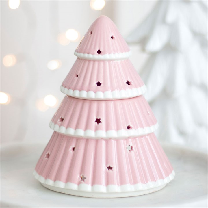 Cute pink Christmas tree wax warmer for Scent Bunny melts by Scent Bunny, handmade Belfast​

Festive pink tree tealight warmer holiday glow by Scent Bunny, handmade wax warmers Belfast​