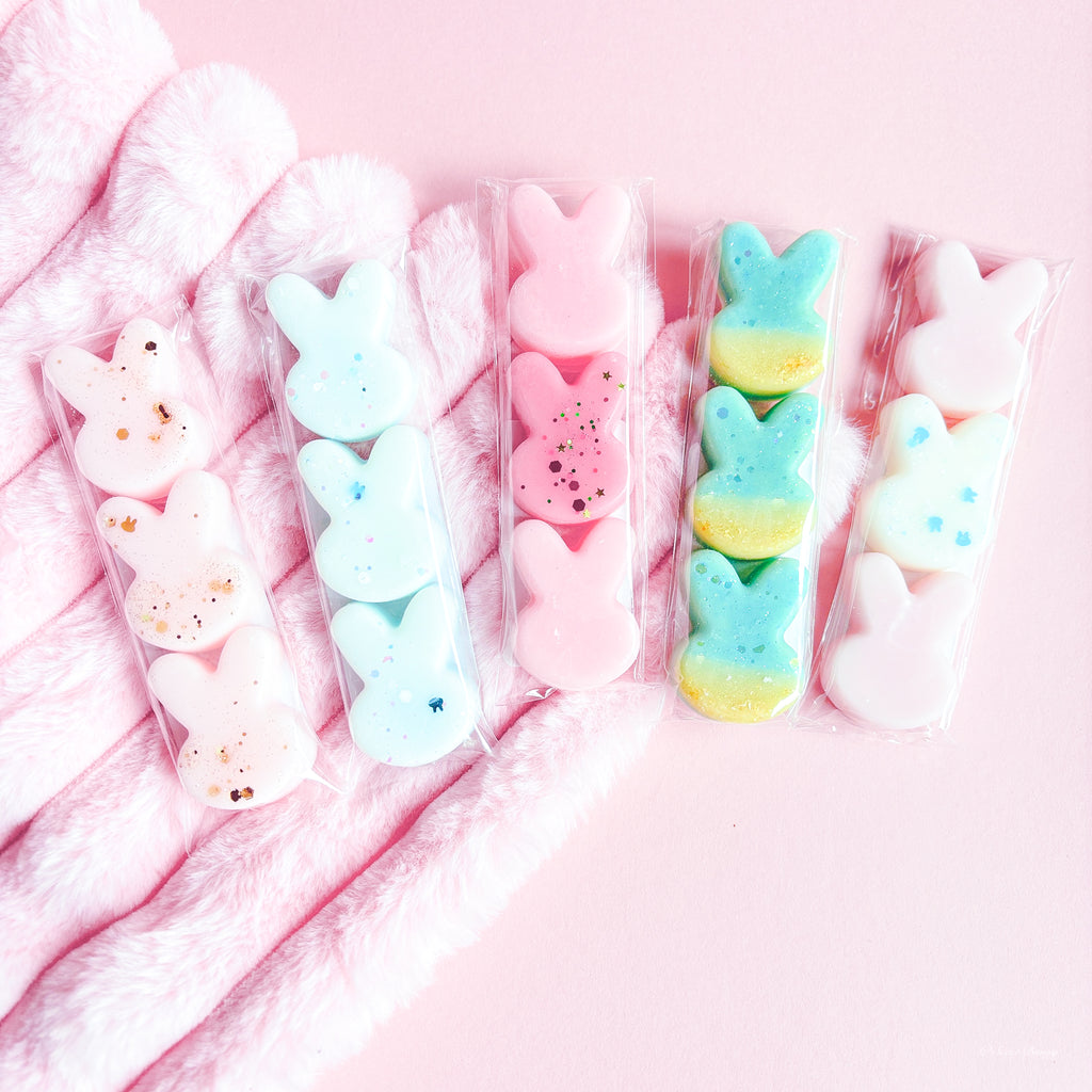 wax melts Belfast

Limited edition bunny wax melt gift set

Summer home fragrance box with bunny melts

Beach Bunny wax melts

Aussie Bunny wax melts

Blossom Bunny wax melts

Bunny Skies wax melts

Bunny Sands wax melts