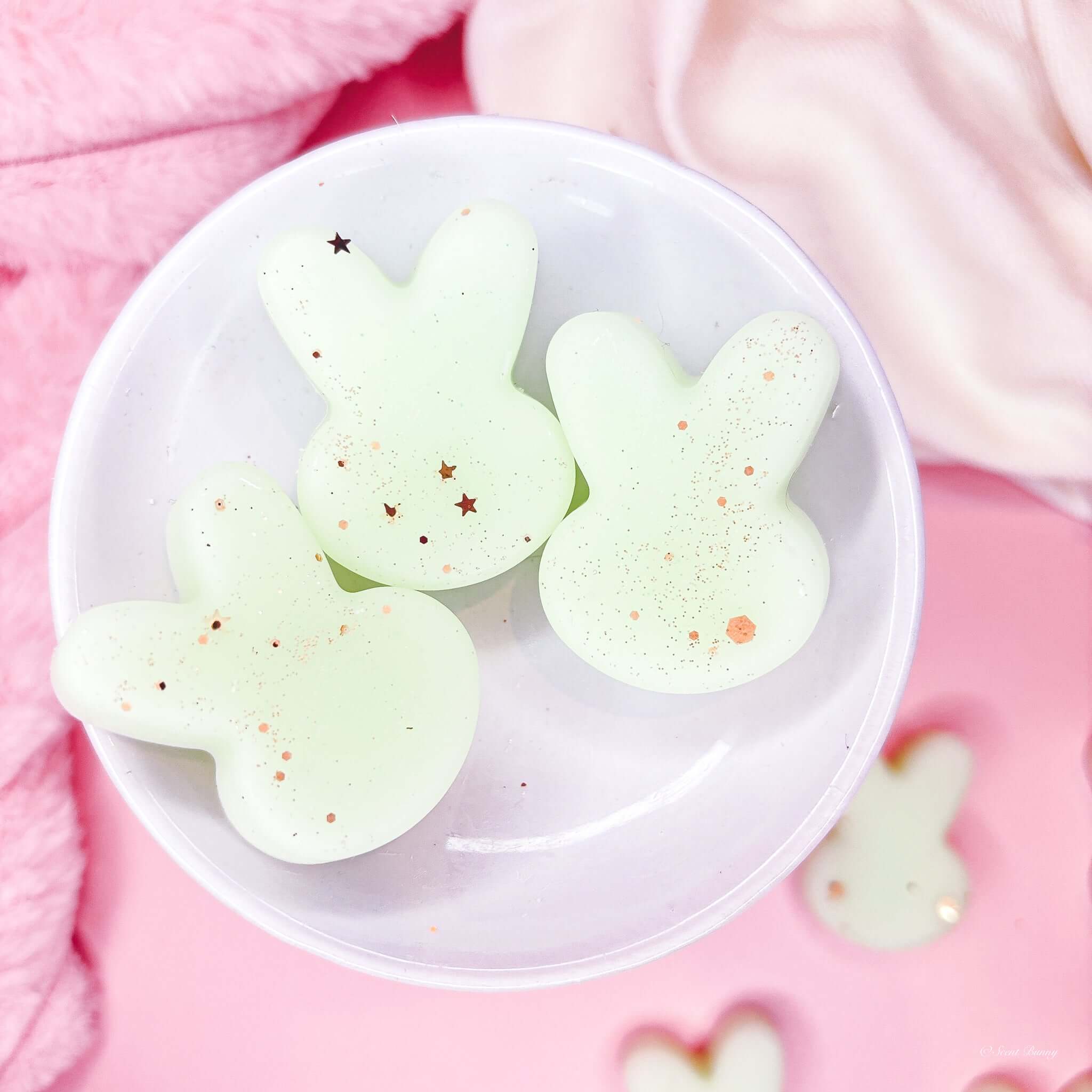 Bunny Charm wax melts inspired by Sauvage aftershave

Citrus and amber wax melts with masculine notes

Aromatic bunny-shaped wax melts for a fresh, modern home scent

Sophisticated wax melts with grapefruit, sage, and musk