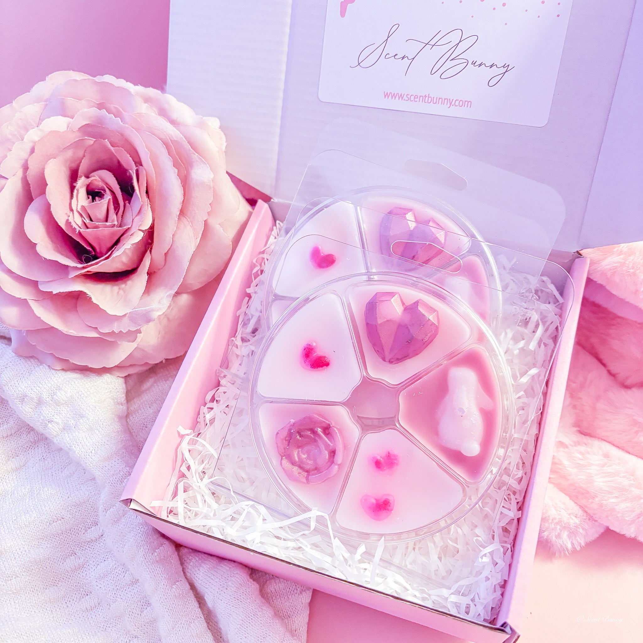 The Icon Collection designer-inspired wax melts gift box by Scent Bunny, handmade in Belfast