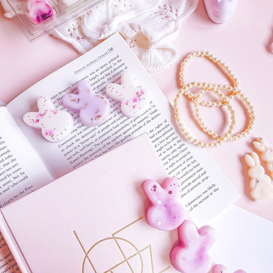 Peaceful Bunny wax melts Belfast – Fresh linen & floral scent – Handmade serene home fragrance by Scent Bunny