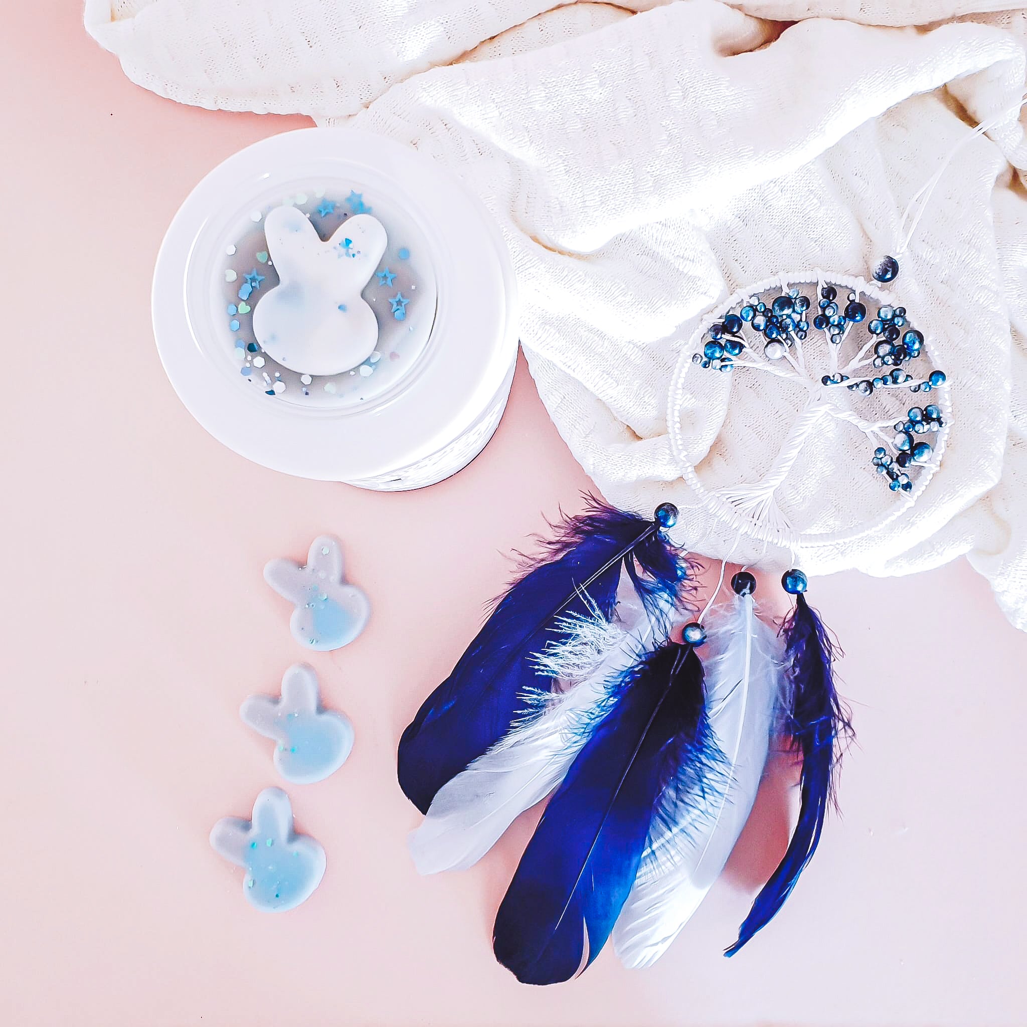 Tree of life Gift Set - Scent BunnyLight blue dream catcher